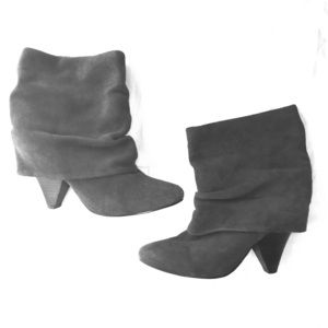 Steve Madden gray suede booties
